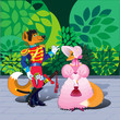 Two foxes