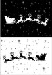 Vector: Santa Claus driving in a sledge Santa Claus driving in a sledge