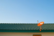 Communication disc on roof Communication disc on roof