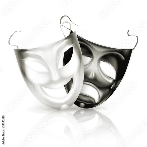 Vector: Theater masks Theater masks