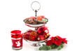 Silver Christmas tray with chocolate Silver Christmas tray with chocolate