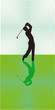 Vektor: Golf Spielen Golf Spielen