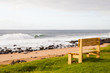 bench on beach