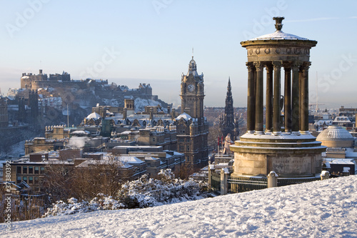Photo: Edinburgh Winter City And Castle View Edinburgh Winter City And Castle View