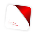 Vector Christmas card with ribbon