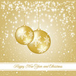 Vektor: New year and Christmas luxury card New year and Christmas luxury card