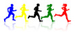 Runners, vector image