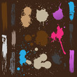 Vintage Paint Color Drops