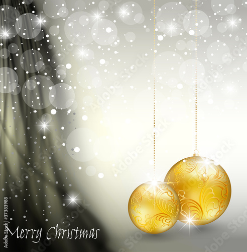 Vector: christmas background with baubles christmas background with baubles