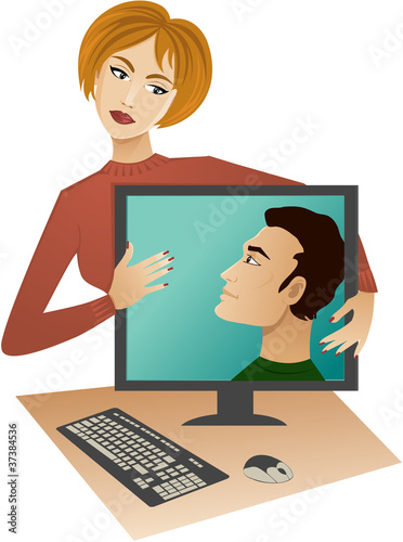 Vektor: Internet dating Internet dating