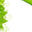 Eco Background With Green Leaves