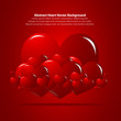Red Background with Hearts