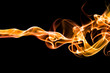 Fond texture abstrait flamme fumée