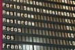 Flight arrival and departure board