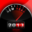 Vector: 2013 counter on the dashboard 2013 counter on the dashboard