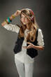 Jeune fille 12 ans ecoute de la musique Jeune fille 12 ans ecoute de la musique