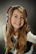 Portrait enfant avec casque ecouteur Mp3 Portrait enfant avec casque ecouteur Mp3