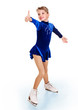Young girl figure skating.. Young girl figure skating..