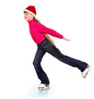 Young girl figure skating.. Young girl figure skating..