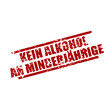 stempel eckig kein alkohol an  minderjährige I