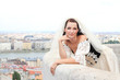 Beautiful bride in a wedding dress