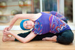 young woman doing yoga