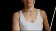 man wears a noose around his neck