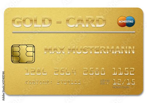 Illustration: gold card gold card