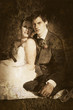 Faded Vintage Wedding Photograph