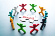 Photo: Teamwork for solve problem Teamwork for solve problem