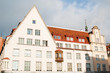 Facade of the ancient house in Tallinn