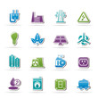 power, energy and electricity icons - vector icon set power, energy and electricity icons - vector icon set