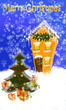Illustration Cards Fairy Christmas House Illustration Cards Fairy Christmas House