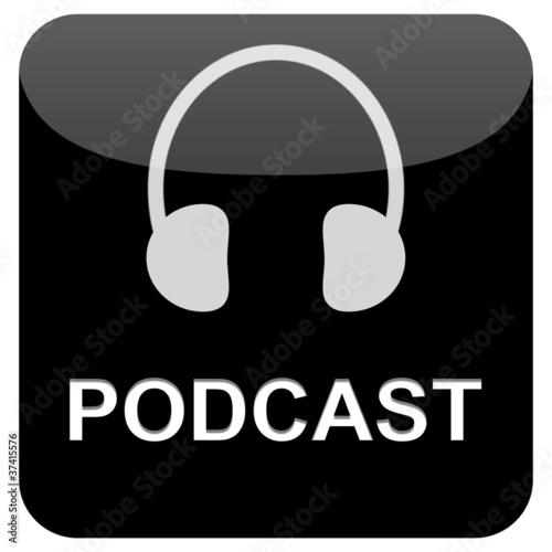 Illustration: Button - Podcast Button - Podcast