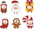 christmas kids set 1 - vector