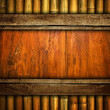 wood board with bamboo frame