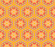 Vintage damask wallpaper pattern with abstract flowers and swirl
