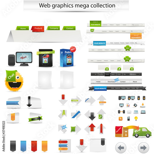 Vector: Web graphic mega collection Web graphic mega collection