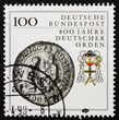 Postage stamp Germany 1990 Teutonic order heraldic emblem