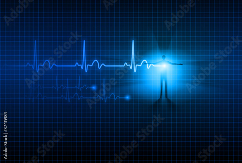 Vector: Abstract ECG Abstract ECG