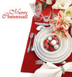 Christmas table setting