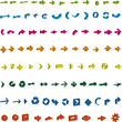 3D, Pfeile, arrows, Symbole, Zeichen, Vektor 3D, Pfeile, arrows, Symbole, Zeichen, Vektor