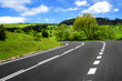 Road and cloudy sky