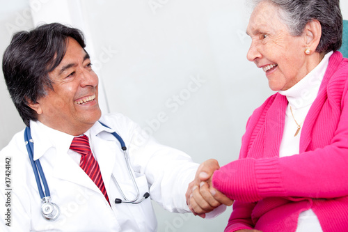 Photo: Old woman at the doctor Old woman at the doctor