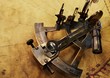 Photo: Sextant on an old map Sextant on an old map