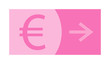 signe, symbole, picto, logo, flèche,  euro, argent, banque