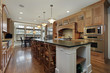 Modern kitchen with large island