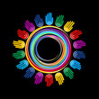 corolful hand planet conestion
