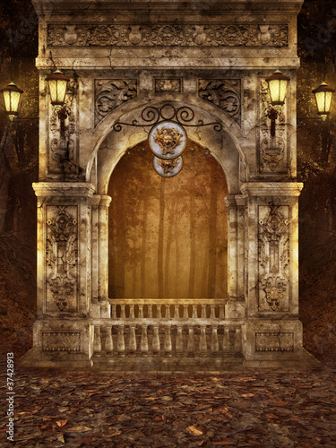 Illustration: Autumn Fantasy Background Autumn Fantasy Background