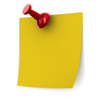 Red thumbtack on white background. Isolated 3D image Red thumbtack on white background. Isolated 3D image